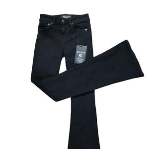 NEW Kill City High Rise Flare Jeans Black Goth Punk Rocker Alt Made in USA Sz 24